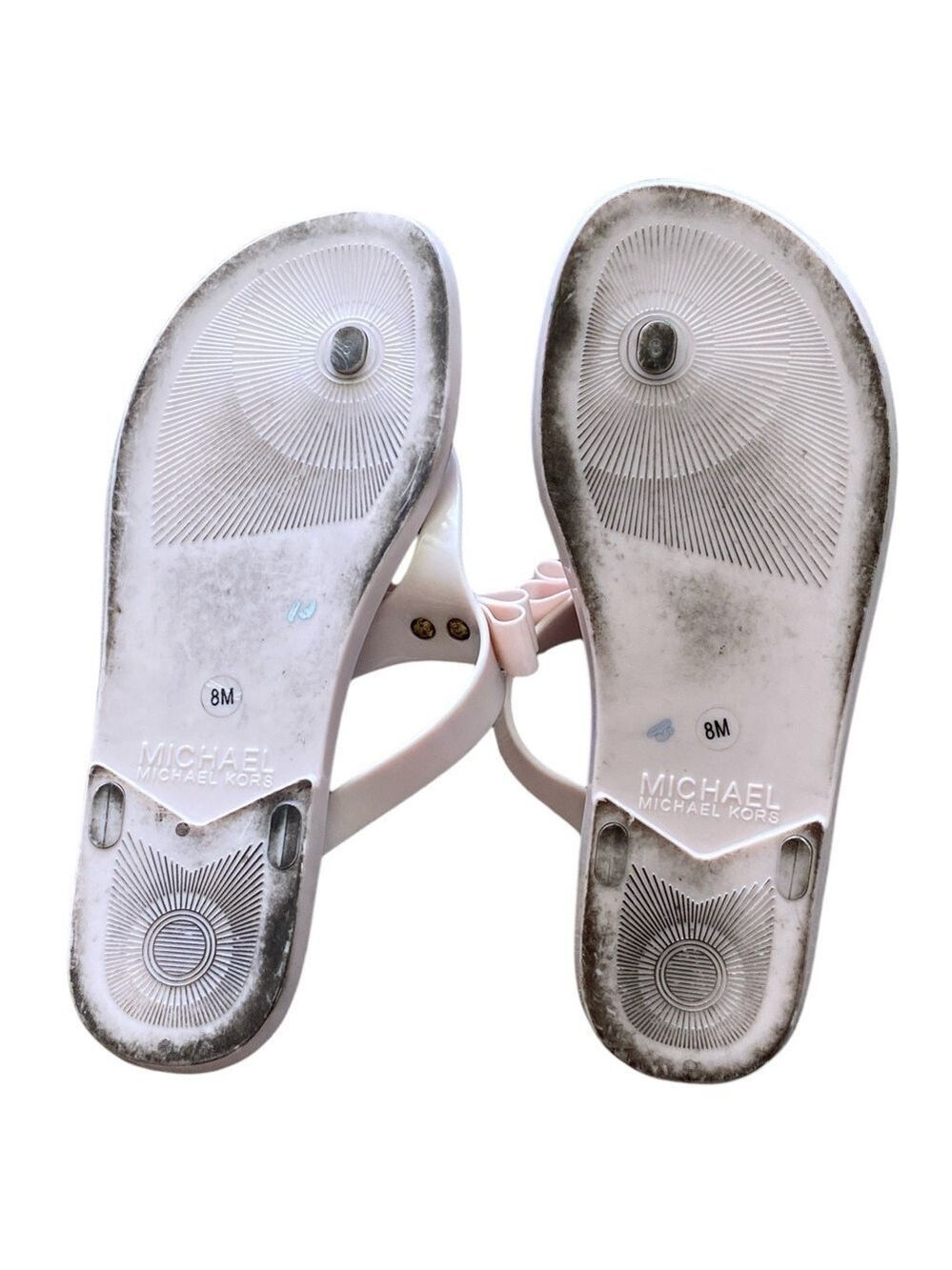 Michael Kors Pink Bow Sandals Size 8 - Picture 4 of 4
